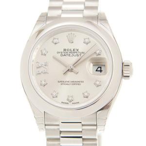 LadyDatejust 28 Silver Dial Platinum President Automatic Watch 279166SRDP