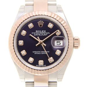 LadyDatejust Aubergine Diamond Dial Automatic Oyster Watch 279171OBDJ