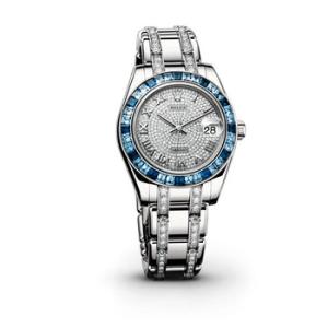 LadyDatejust Pearlmaster Diamond Pave Dial 18K White Gold DiamondSet Automatic Watch 81349CRRDPM