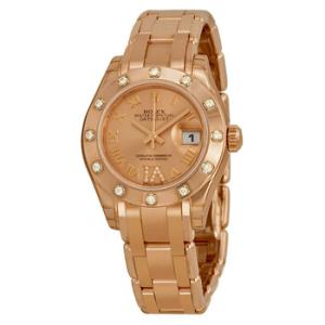 LadyDatejust Pearlmaster Pink Dial 18K Everose Gold Automatic Watch 80315PKRDPM