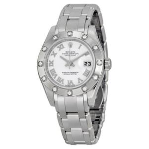 LadyDatejust Pearlmaster White Dial 18K White Gold Automatic Watch 80319WRPM