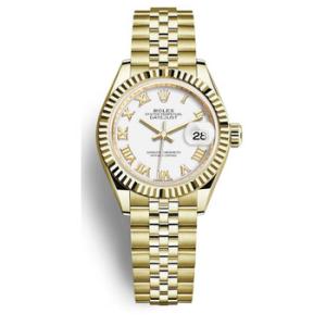 LadyDatejust White Dial Automatic 18ct Yellow Gold Jubilee Watch 279178WRJ