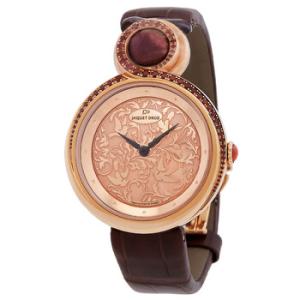 Lady 8 Rose Gold Dial Brown Alligator Leather Automatic Watch J014503200