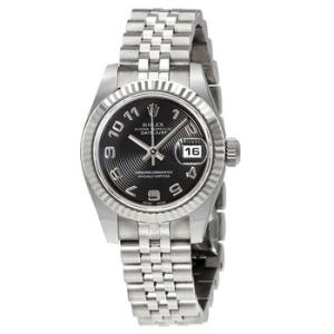 Lady Datejust 26 Black Concentric Dial Stainless Steel Jubilee Bracelet Automatic Watch 179174BKCAJ