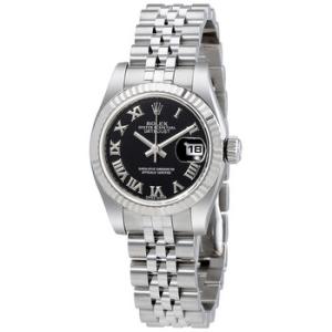 Lady Datejust 26 Black Dial Stainless Steel Jubilee Bracelet Automatic Watch 179174BKRJ