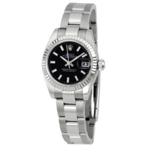 Lady Datejust 26 Black Dial Stainless steel Oyster Bracelet Automatic Watch 179174BKSO