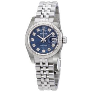 Lady Datejust 26 Blue Dial Stainless Steel Jubilee Bracelet Automatic Watch 179174BLJDJ