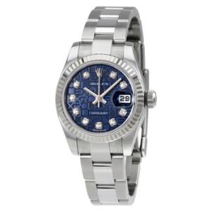 Lady Datejust 26 Blue Dial Stainless Steel Oyster Bracelet Automatic Watch 179174BLJDO
