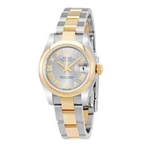 Lady Datejust 26 Grey Dial Stainless Steel and 18K Yellow Gold Oyster Bracelet Automatic Watch 179163RRO