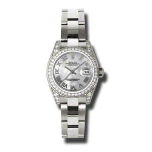 Lady Datejust 26 Mother of Pearl Dial 18K White Gold Oyster Bracelet Automatic Watch 179159MRO