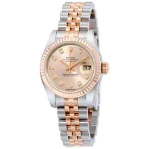 Lady Datejust 26 Pink Dial Stainless Steel and 18K Everose Gold Jubilee Bracelet Automatic Watch 179171PDJ