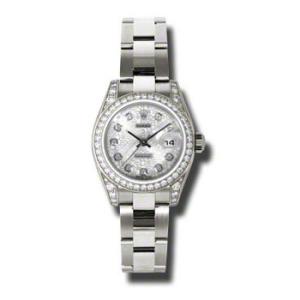 Lady Datejust 26 Silver Dial 18K White Gold Oyster Bracelet Automatic Watch 179159SJDO
