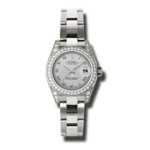 Lady Datejust 26 Silver Dial 18K White Gold Oyster Bracelet Automatic Watch 179159SRO