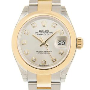 Lady Datejust 28 Silver Dial Steel and 18K Yellow Gold Oyster Watch 279163SDO