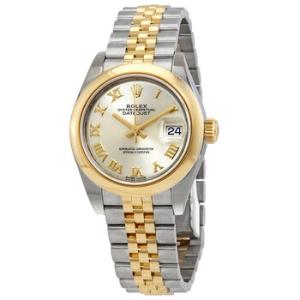 Lady Datejust 28 Silver Dial Steel and 18K Yellow Gold Watch 279163SRJ