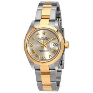 Lady Datejust 28 Silver Dial Steel and 18k Yellow Gold Oyster Watch 279163SRO