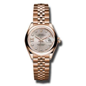Lady Datejust 28 Sundust Dial 18K Pink Gold Jubilee Bracelet Automatic Watch 279165SNRDJ