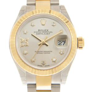 Lady Datejust Automatic Chronometer Diamond Silver Dial Watch 279173SDRO