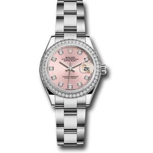 Lady Datejust Automatic Pink Diamond Dial Oyster Watch 279384PDO