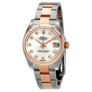 Lady Datejust Mother of Pearl Diamond Stainless Steel and 18K Everose Gold 178271MDO