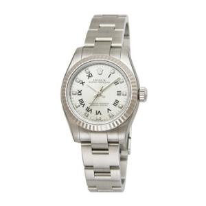 Lady Oyster Perpetual 26 Silver With 11 Diamonds Dial Stainless Steel Oyster Bracelet Automatic Watch 176234SRDO