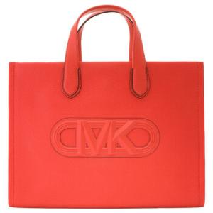 Large Gigi Logo Leather Tote Bag