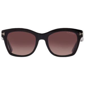 Lauren Polarized Brown Cat Eye Sunglasses FT0614 01H