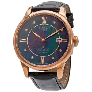 Le Locle Automatic Black Mother of Pearl Diamond Dial Watch T41642396