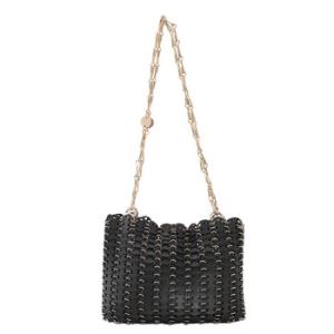 Leather Disc Shoulder Bag