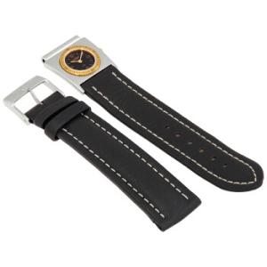 Leather Watch Band With Second Time Zone Attachment B6107211B204.141X.A18
