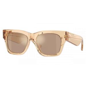 Light Brown Mirror Flash Gold Square Sunglasses BE4424F 40635A