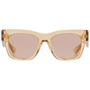 Light Brown Mirror Gold Square Sunglasses BE4424 40635A