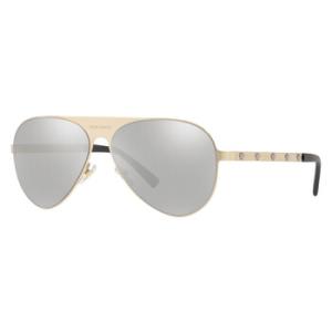 Light Grey Mirror Silver Pilot Sunglasses VE2189 13396G
