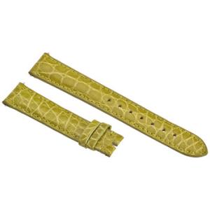 Lime Green 16 MM Alligator Leather Strap