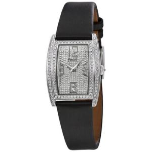 Limelight Diamondset Dial Black Satin Watch G0A37091