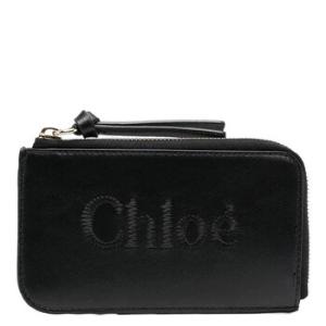 Logo Embroidered Sense Soft Leather Card Case