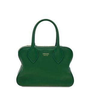 Logo Stamp Leather Tote Bag