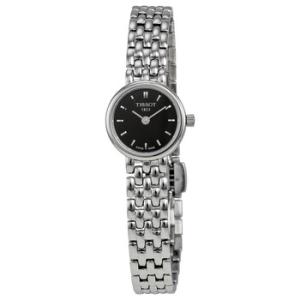 Lovely Black Dial Stainless Steel Watch T0580091105100