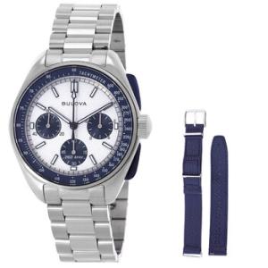 Lunar Pilot Archive Chronograph Quartz Silver Dial Watch 98K112