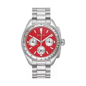 Lunar Pilot Chronograph Quartz Red Dial Watch 96K115