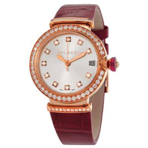 Lvcea Automatic Silver Dial 18kt Rose Gold Watch