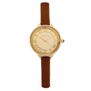 Madison Gold Dial Camel Leather Watch BR6705
