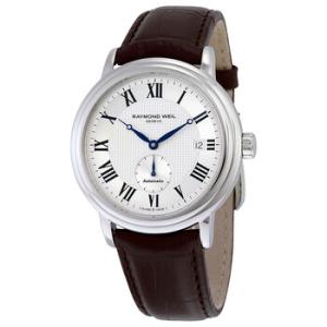 Maestro Brown Leather Watch 2838STC00659
