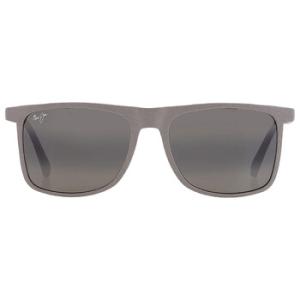 Makamae Neutral Grey Rectangular Sunglasses 61914