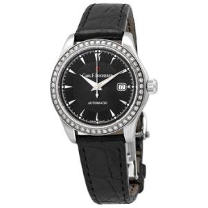 Manero AutoDate Automatic Diamond Black Dial Watch 00.10911.08.33.11