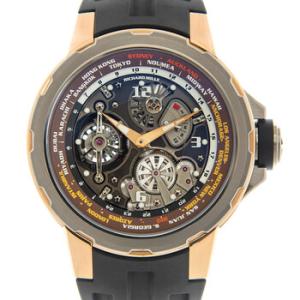 Manual Winding Tourbillon Worldtimer Hand Wind Watch RM5801