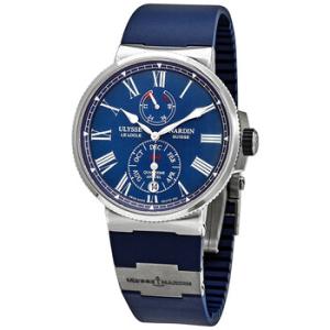 Marine Chronometer Annual Calander Automatic Blue Dial Watch