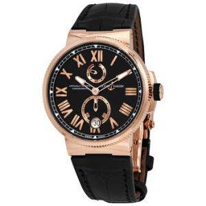 Marine Chronometer Manufacture Automatic Black Dial Watch