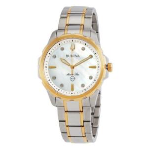 Marine Star Quartz Diamond Silver Dial Watch 98P227