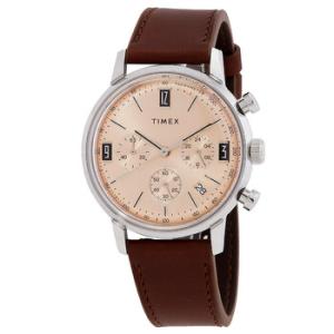 Marlin Chronograph Quartz Rose Gold Dial Watch TW2W51400